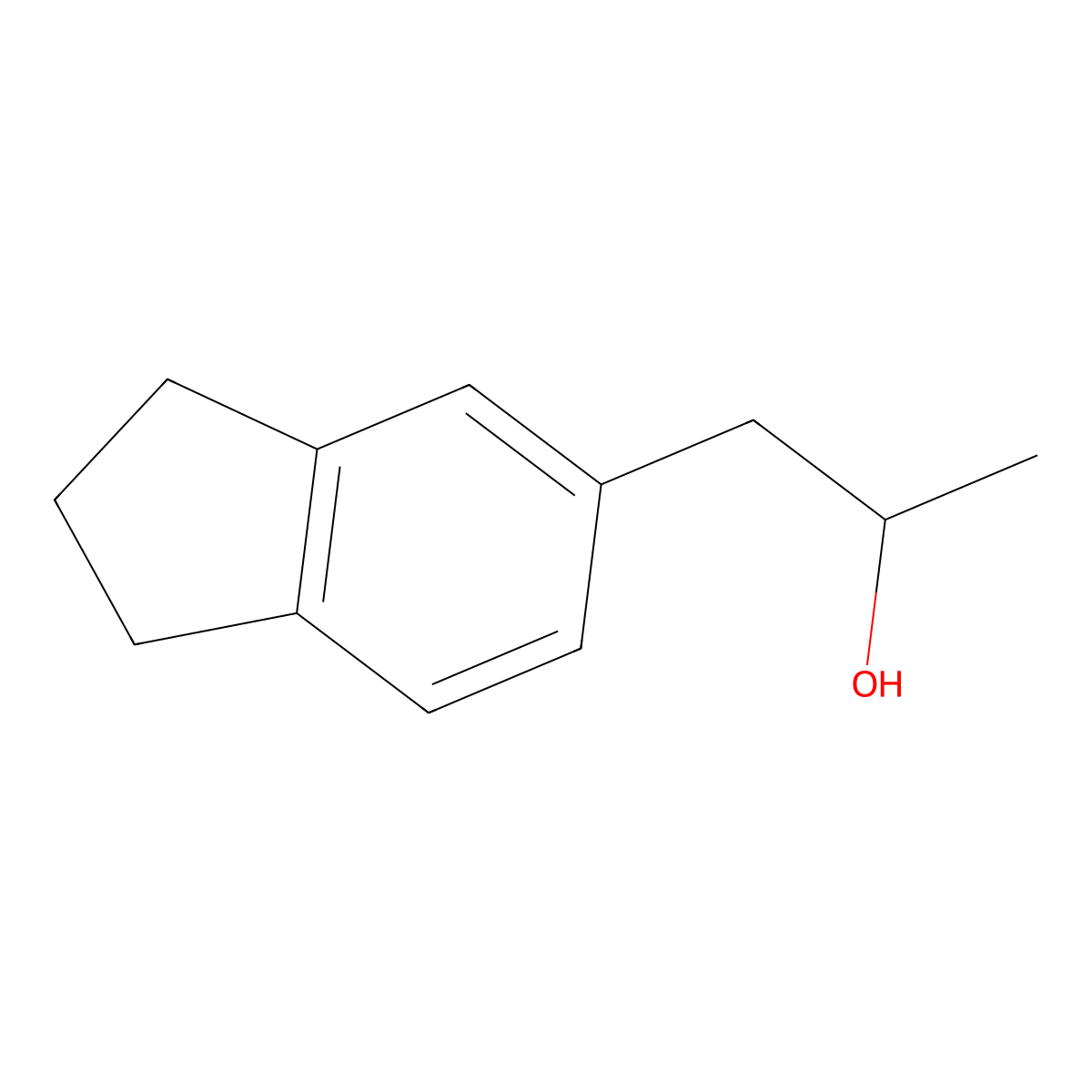 1-(2,3-dihydro-1H-inden-5-yl)propan-2-ol molecular structure, CAS 1341893-29-5