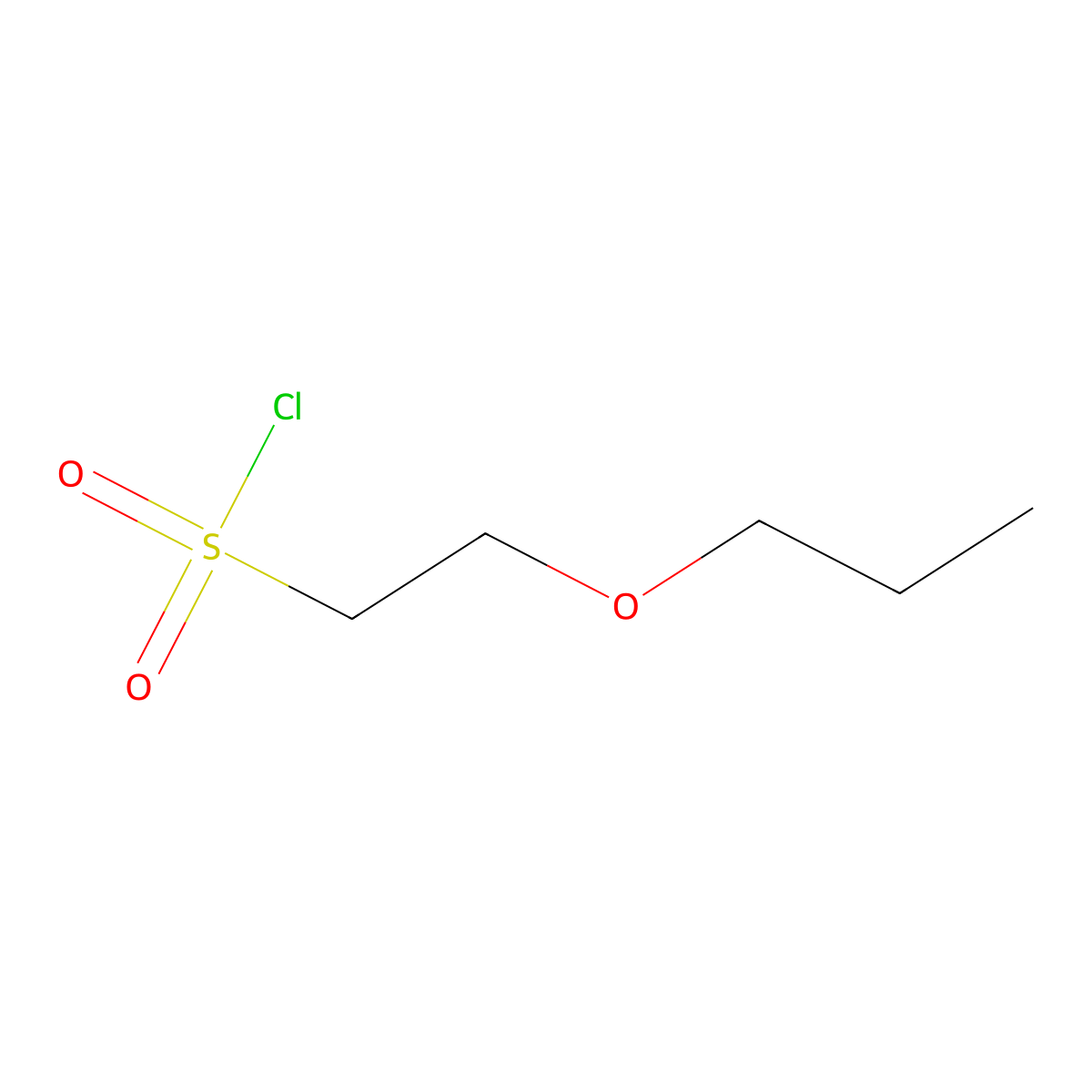 2-Propoxyethane-1-sulfonyl chloride molecular structure, CAS 1341901-07-2