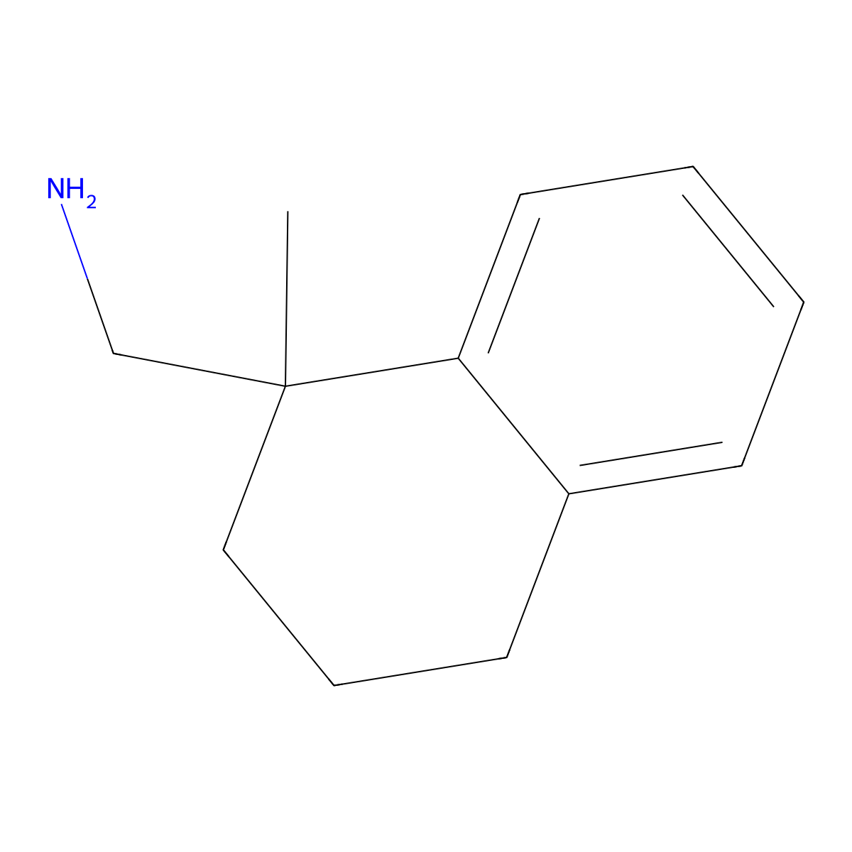 (1-Methyl-1,2,3,4-tetrahydronaphthalen-1-yl)methanamine molecular structure, CAS 1341902-19-9