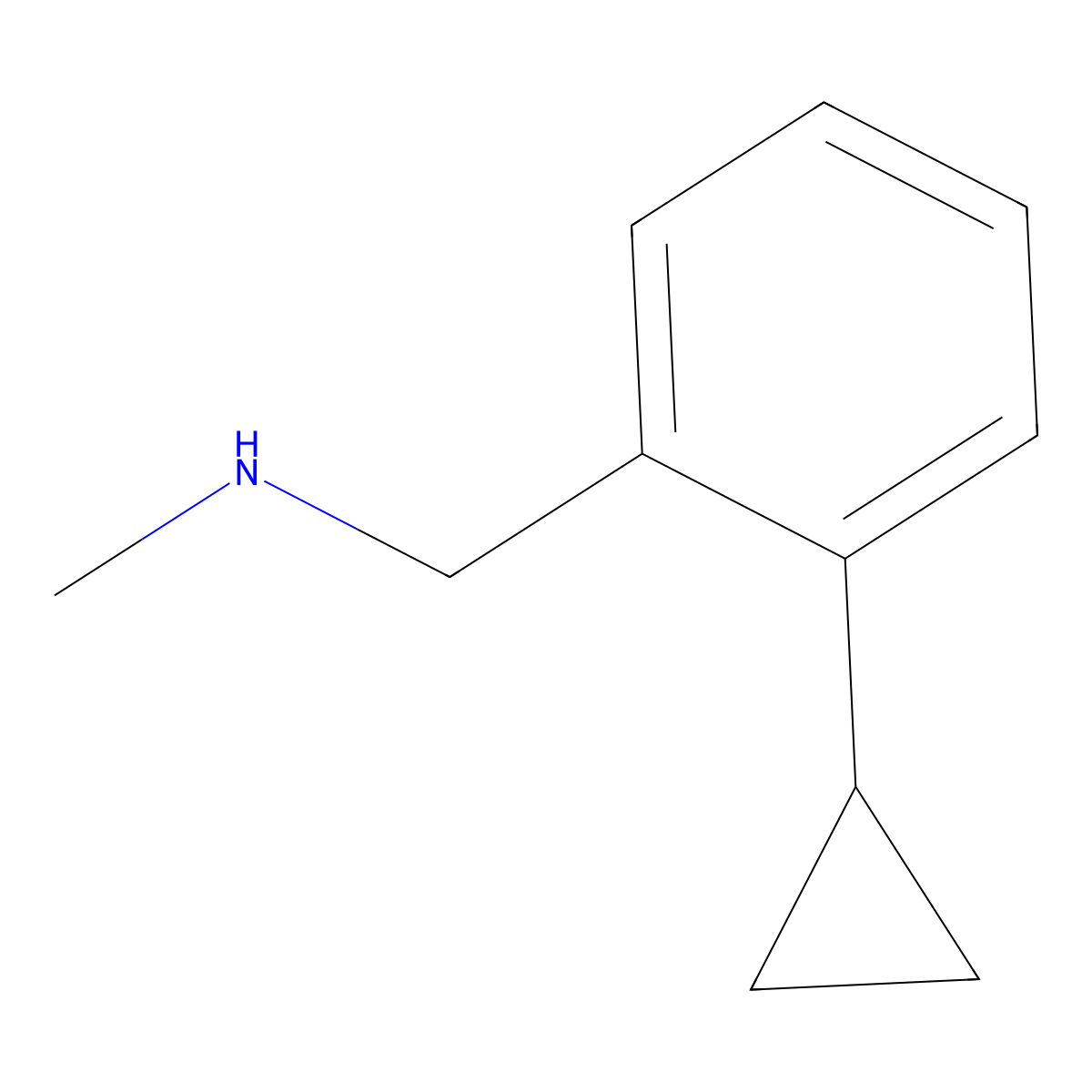 [(2-Cyclopropylphenyl)methyl](methyl)amine molecular structure, CAS 1341912-81-9