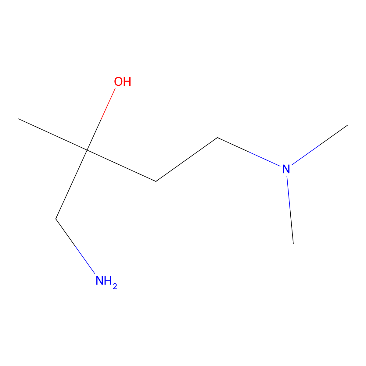 1-Amino-4-(dimethylamino)-2-methylbutan-2-ol molecular structure, CAS 1341915-33-0