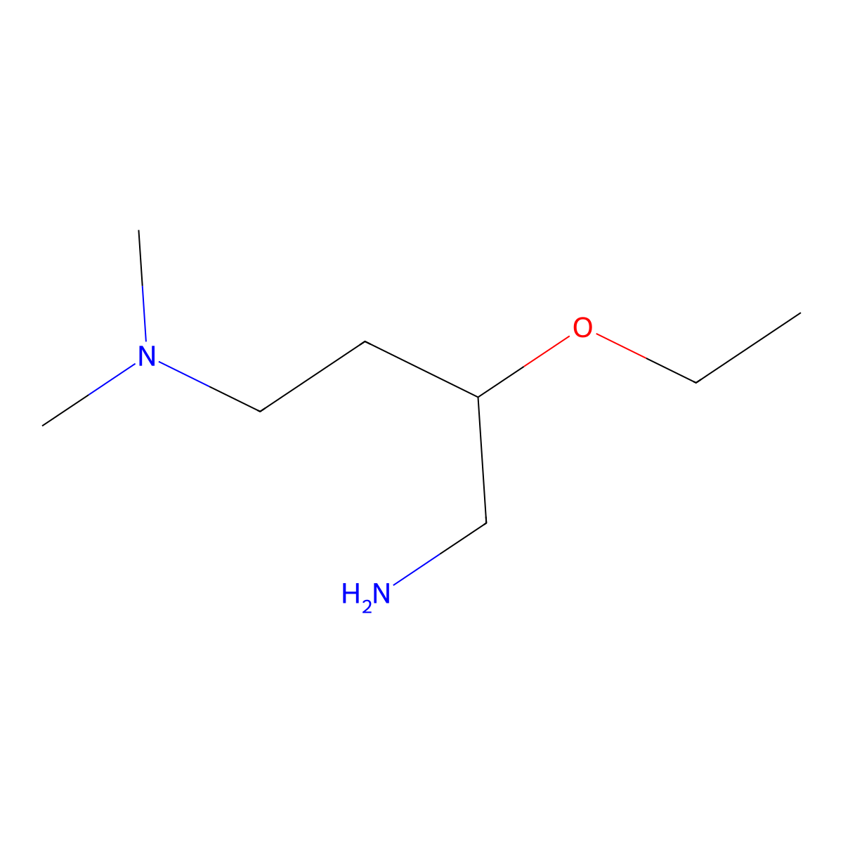(4-Amino-3-ethoxybutyl)dimethylamine molecular structure, CAS 1341918-40-8