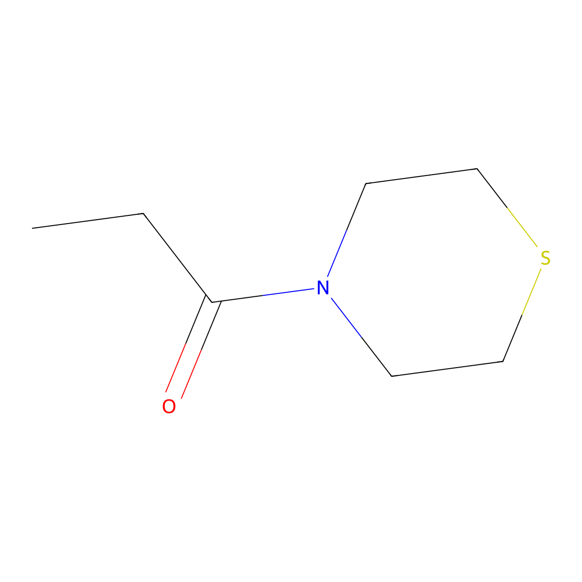 1-Thiomorpholinopropan-1-one molecular structure, CAS 1341918-63-5