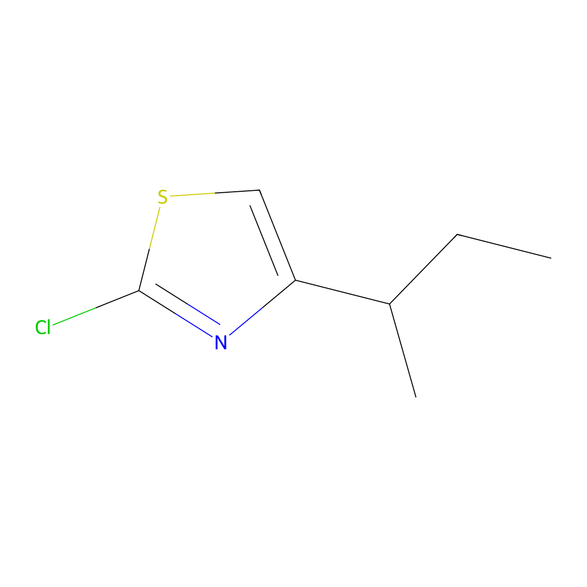4-(Sec-butyl)-2-chlorothiazole molecular structure, CAS 1341922-88-0