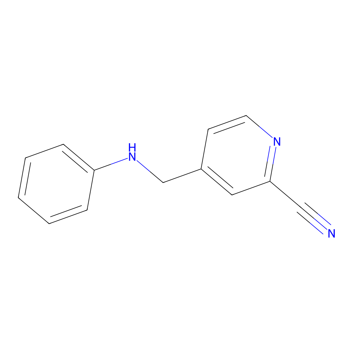 4-(Anilinomethyl)pyridine-2-carbonitrile molecular structure, CAS 1341930-79-7