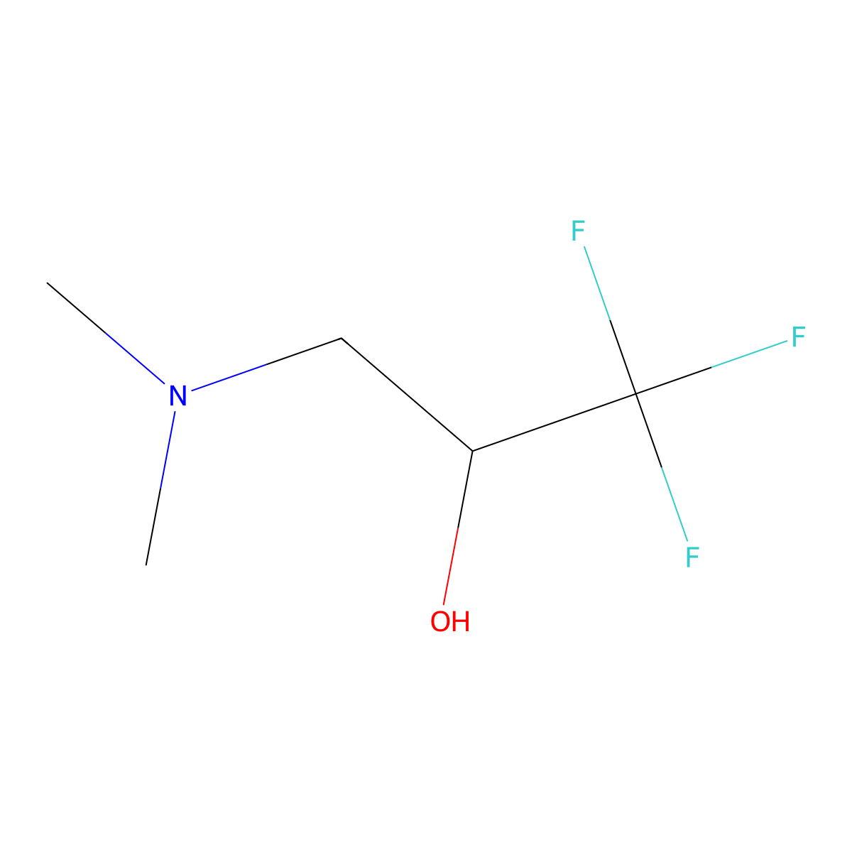 3-(Dimethylamino)-1,1,1-trifluoropropan-2-ol molecular structure, CAS 1341934-77-7