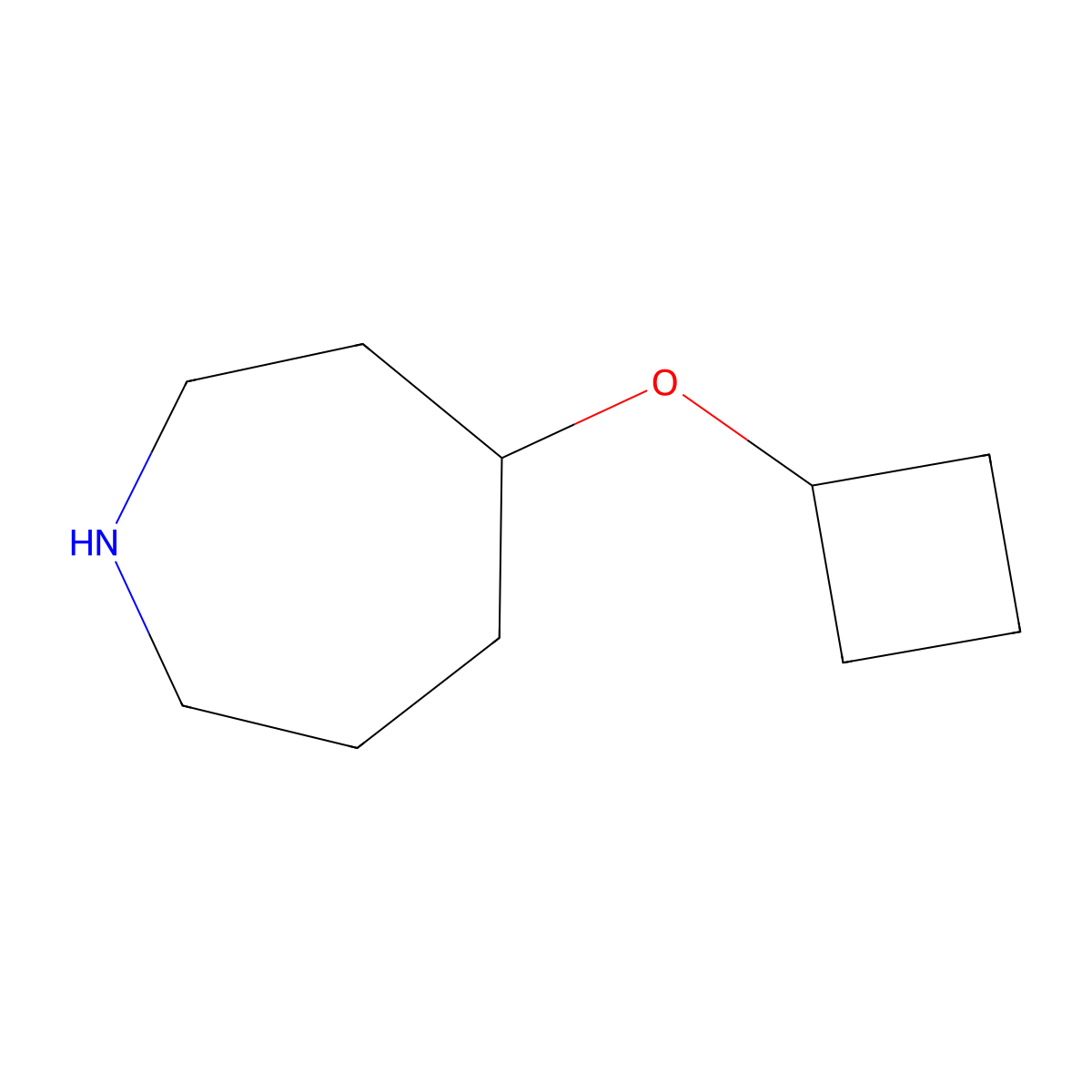 4-Cyclobutyloxyazepane molecular structure, CAS 1341936-56-8