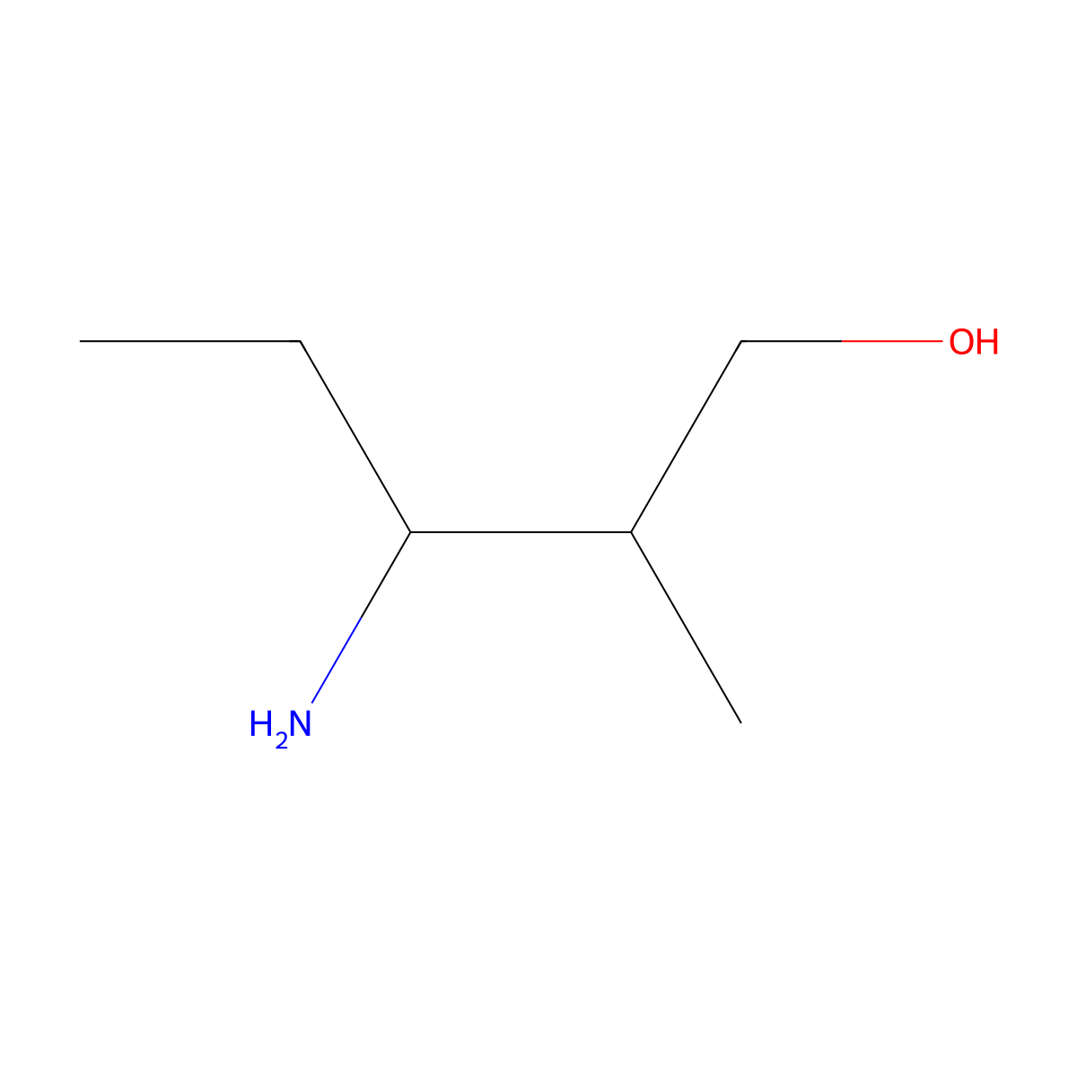 3-Amino-2-methylpentan-1-ol molecular structure, CAS 1341937-55-0