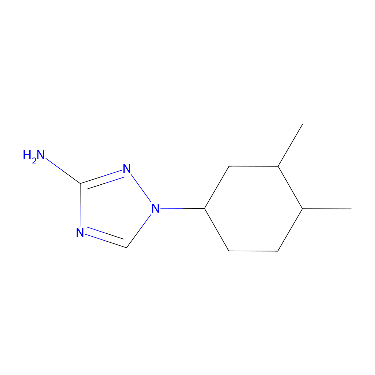 1-(3,4-Dimethylcyclohexyl)-1H-1,2,4-triazol-3-amine molecular structure, CAS 1341949-05-0