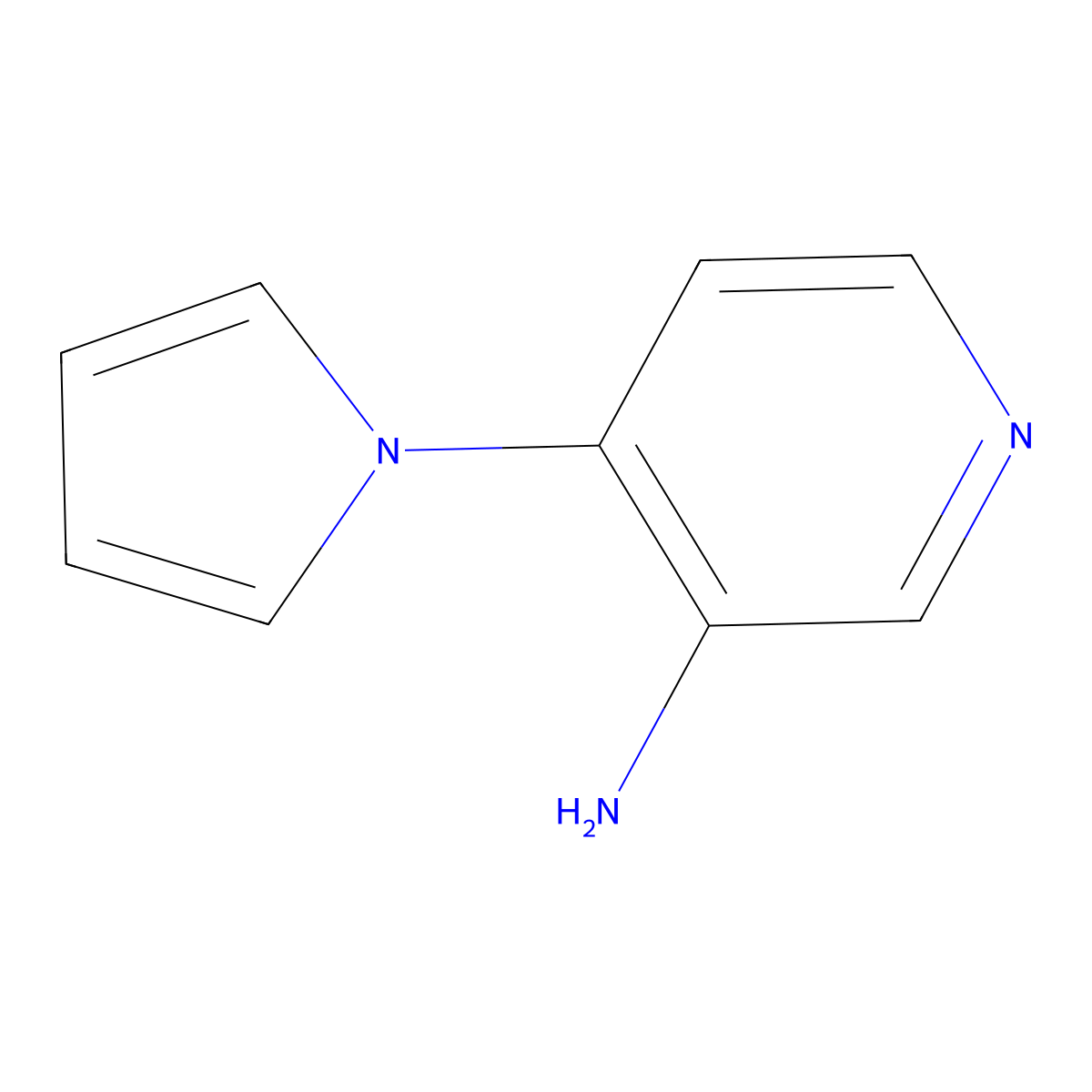 3-Amino-4-(1H-pyrrol-1-YL)pyridine molecular structure, CAS 1341952-27-9