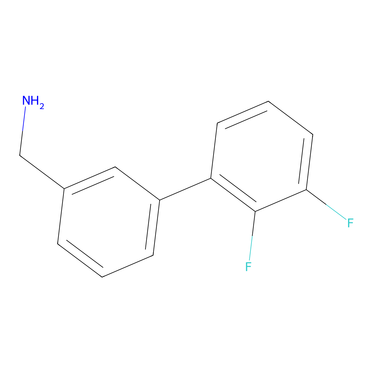 [3-(2,3-Difluorophenyl)phenyl]methanamine molecular structure, CAS 1341956-68-0