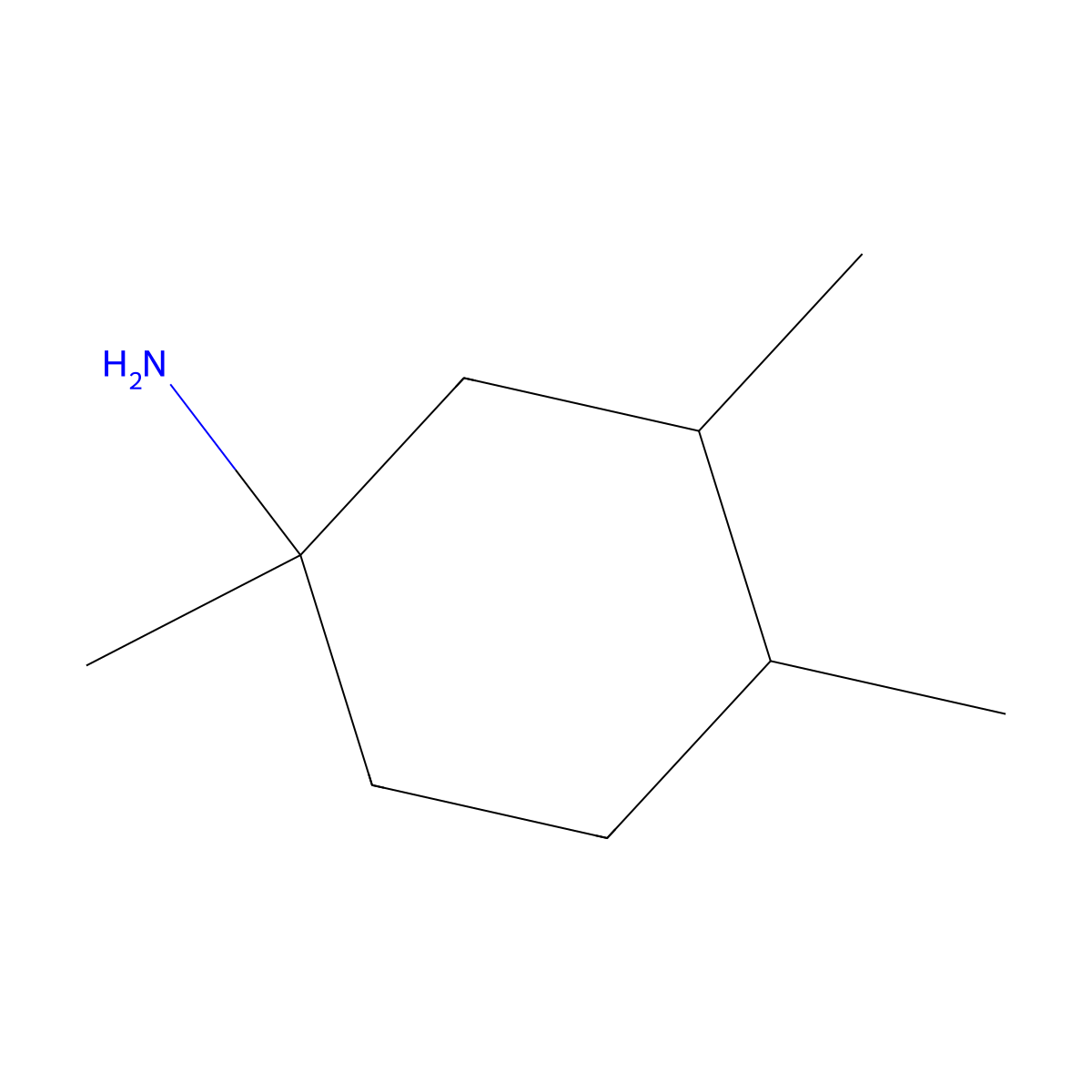 1,3,4-Trimethylcyclohexan-1-amine molecular structure, CAS 1341960-62-0