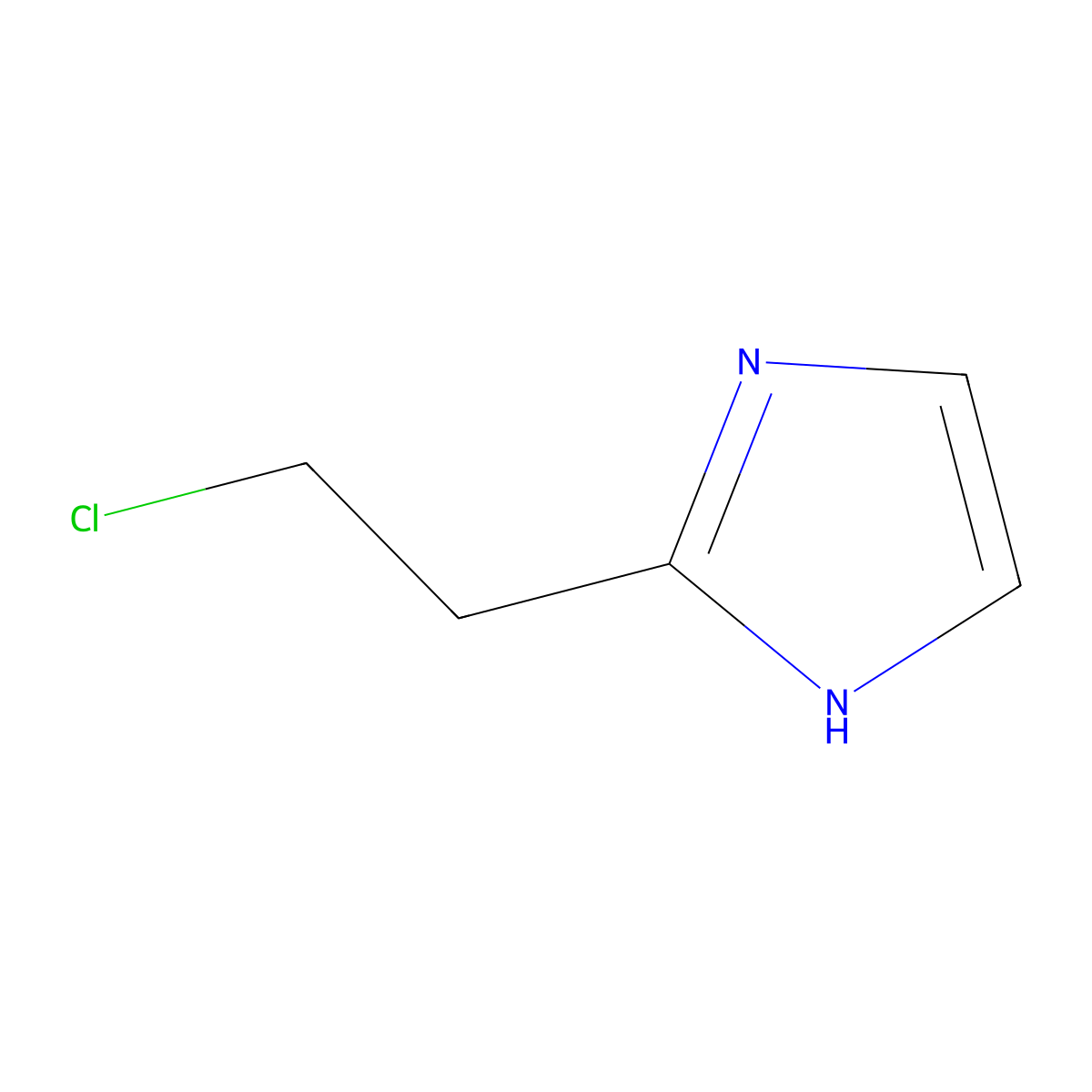 2-(2-Chloroethyl)-1H-imidazole molecular structure, CAS 1341963-55-0