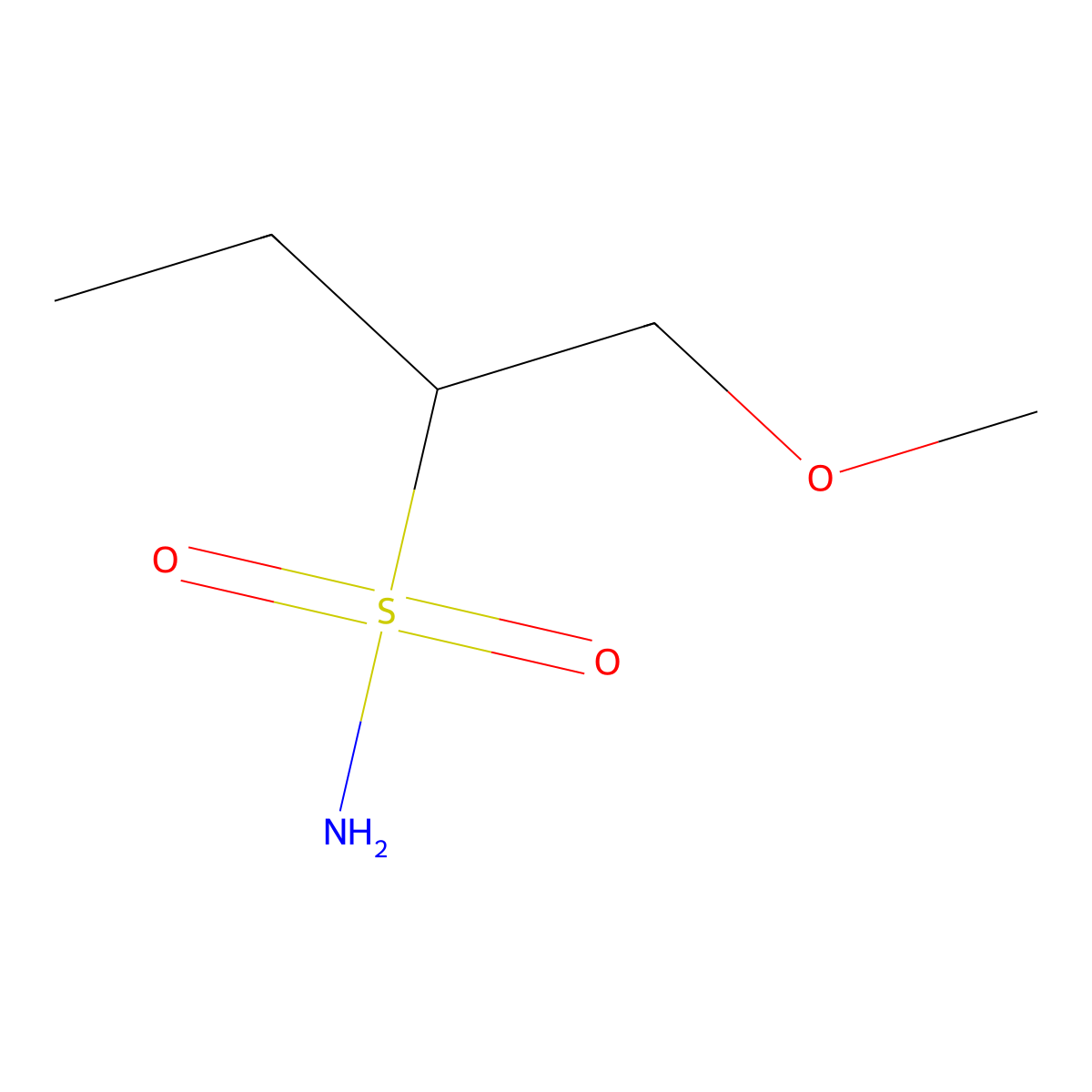 1-Methoxybutane-2-sulfonamide molecular structure, CAS 1341963-72-1