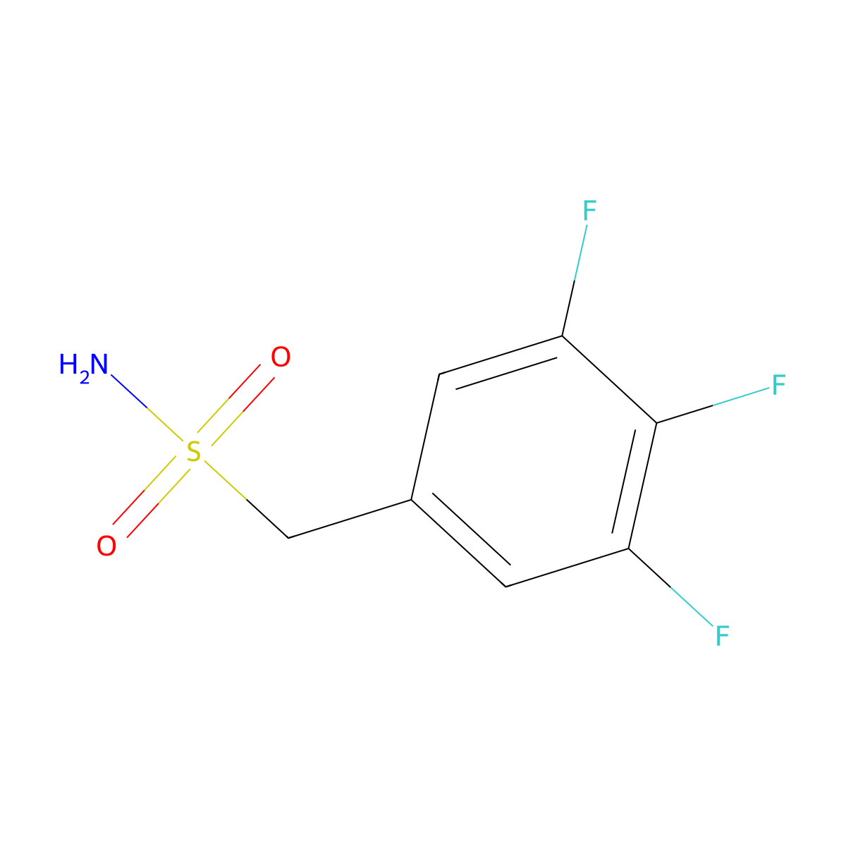 (3,4,5-Trifluorophenyl)methanesulfonamide molecular structure, CAS 1341973-34-9