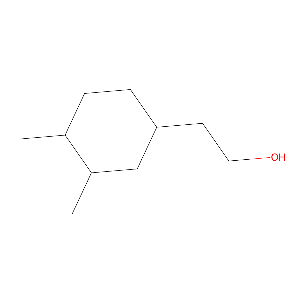 2-(3,4-Dimethylcyclohexyl)ethan-1-ol molecular structure, CAS 1341976-62-2