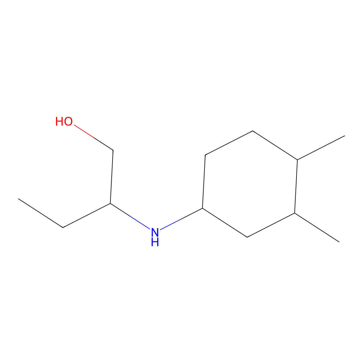 2-[(3,4-Dimethylcyclohexyl)amino]butan-1-ol molecular structure, CAS 1341982-44-2