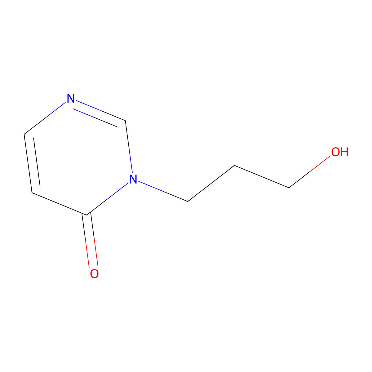 3-(3-Hydroxypropyl)-3,4-dihydropyrimidin-4-one molecular structure, CAS 1341983-10-5