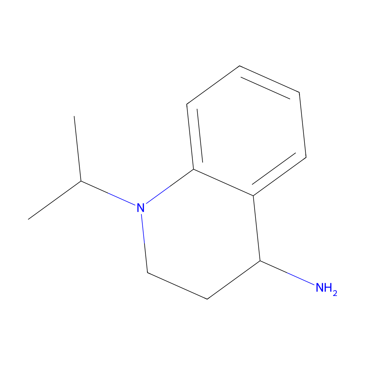 1-(Propan-2-yl)-1,2,3,4-tetrahydroquinolin-4-amine molecular structure, CAS 1341987-37-8