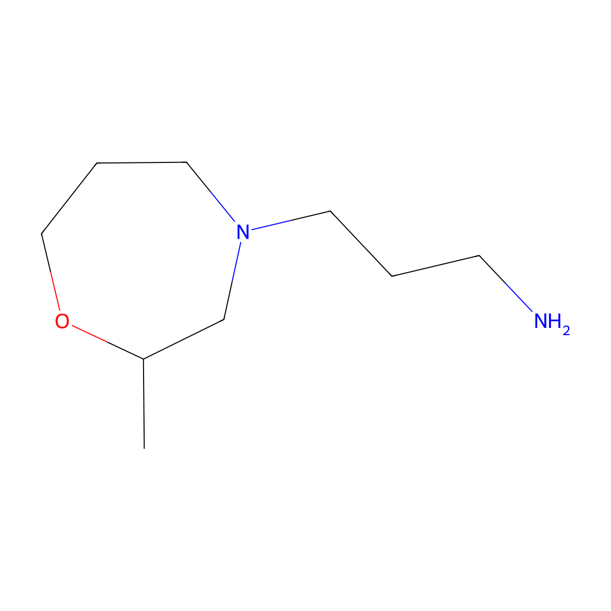 3-(2-Methyl-1,4-oxazepan-4-yl)propan-1-amine molecular structure, CAS 1341990-48-4