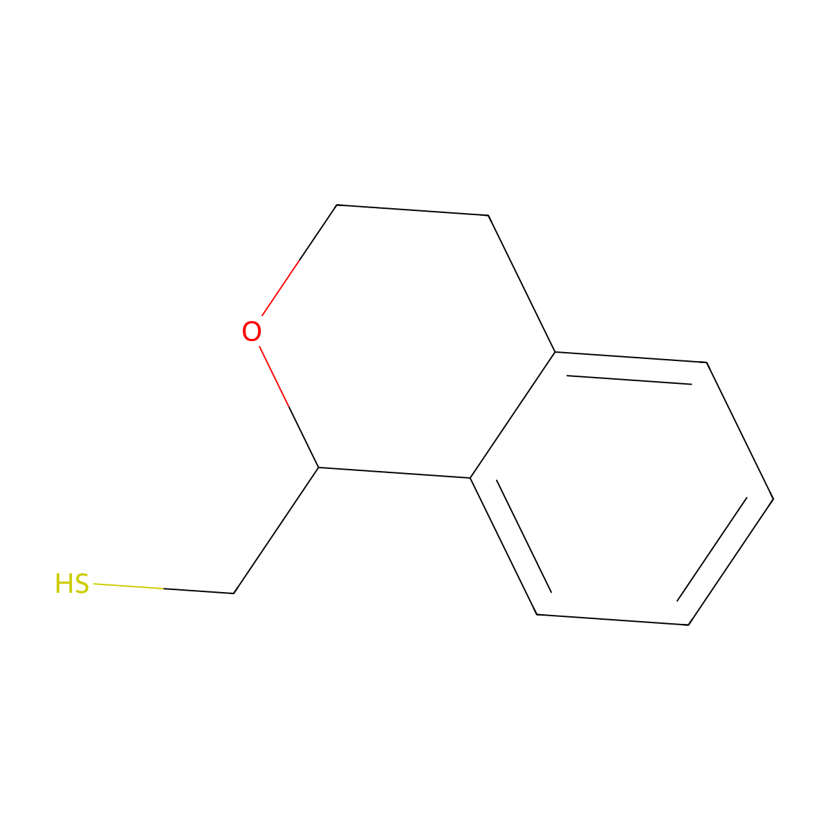 (3,4-Dihydro-1H-2-benzopyran-1-yl)methanethiol molecular structure, CAS 1341993-00-7