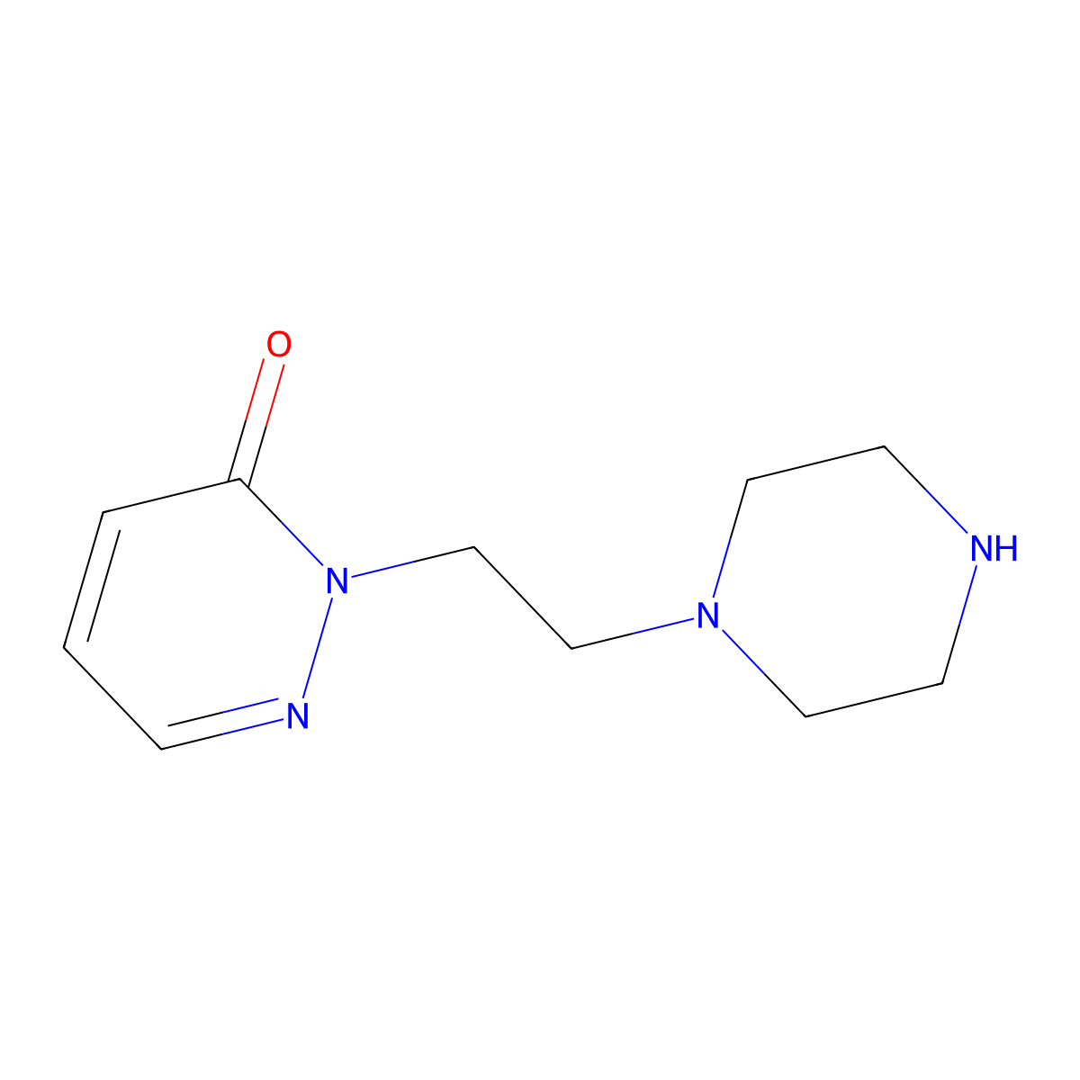 2-(2-piperazin-1-ylethyl)pyridazin-3(2H)-one molecular structure, CAS 1341994-60-2