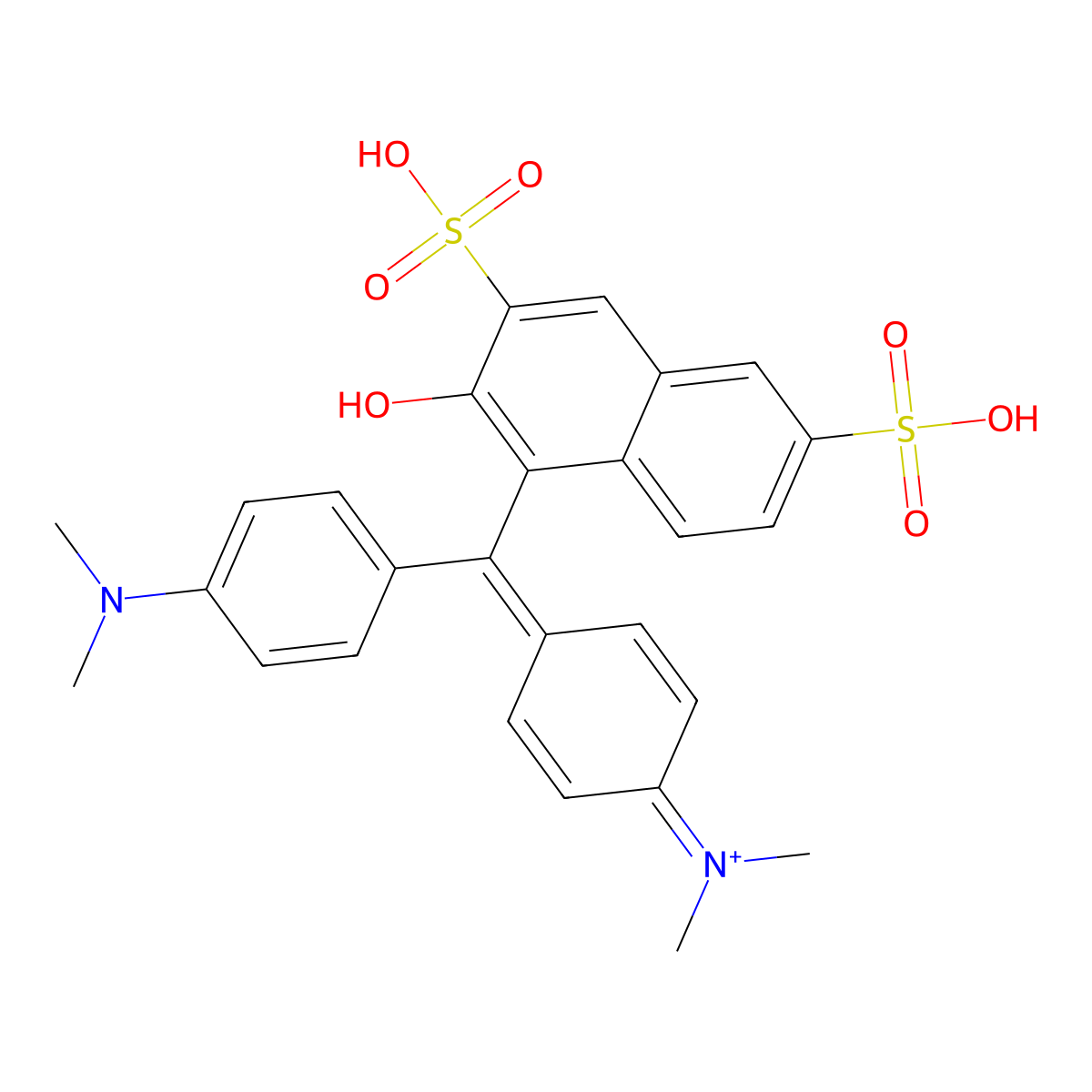 C.I. Food Green 4 molecular structure, CAS 1342-42-3