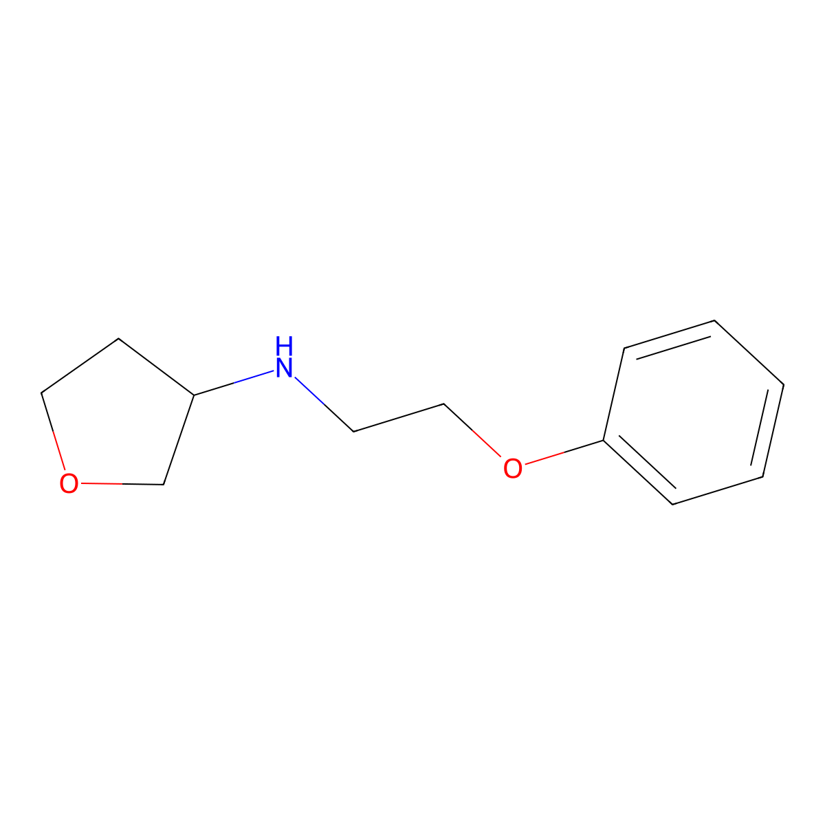N-(2-Phenoxyethyl)tetrahydrofuran-3-amine molecular structure, CAS 1342001-77-7
