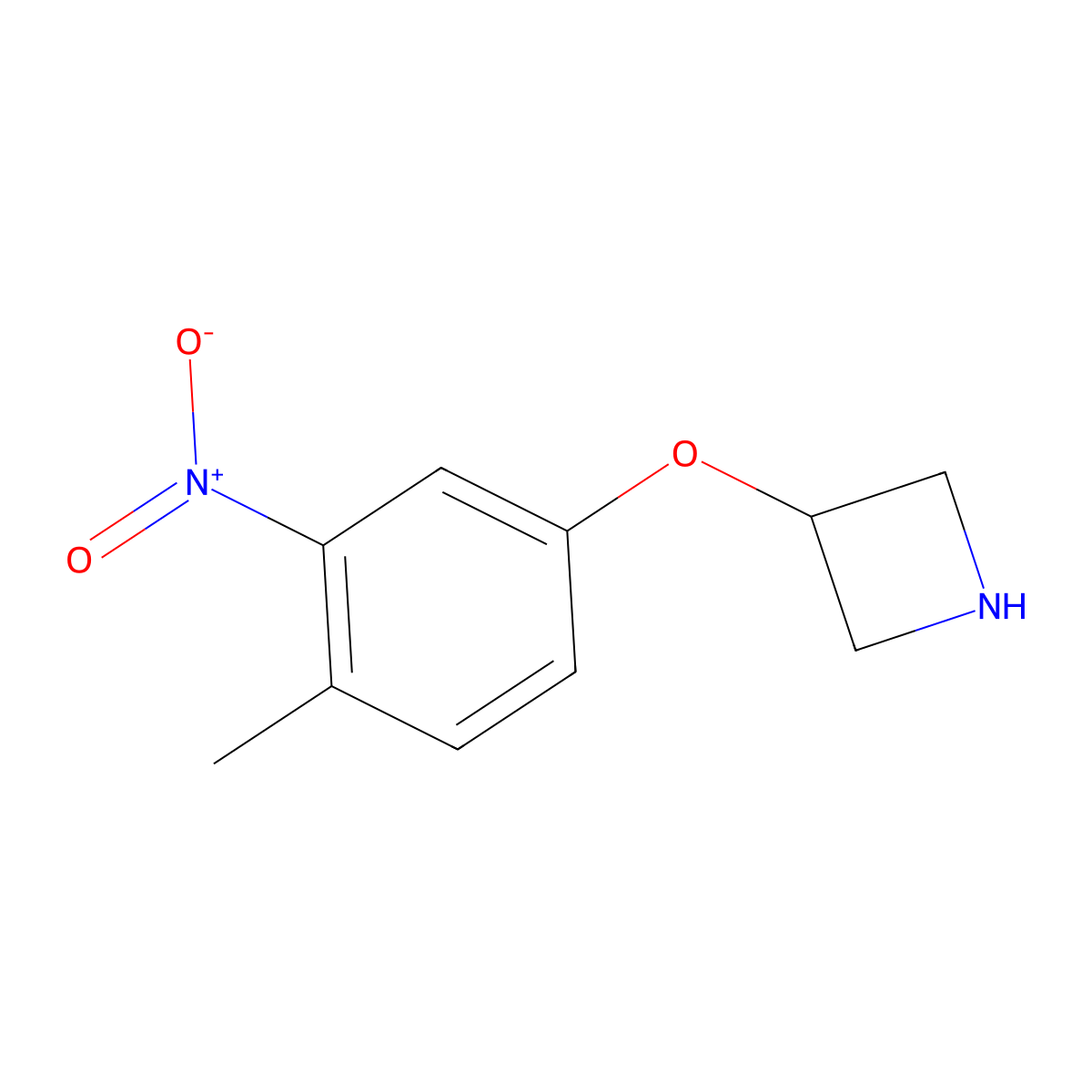 3-(4-Methyl-3-nitrophenoxy)azetidine molecular structure, CAS 1342024-66-1
