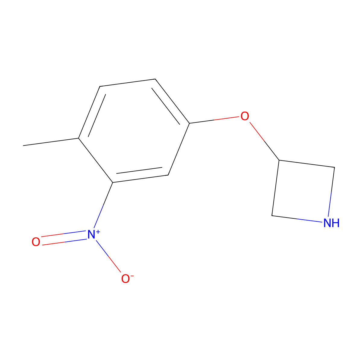 3-(4-Methyl-3-nitrophenoxy)azetidine molecular structure, CAS 1342024-66-1