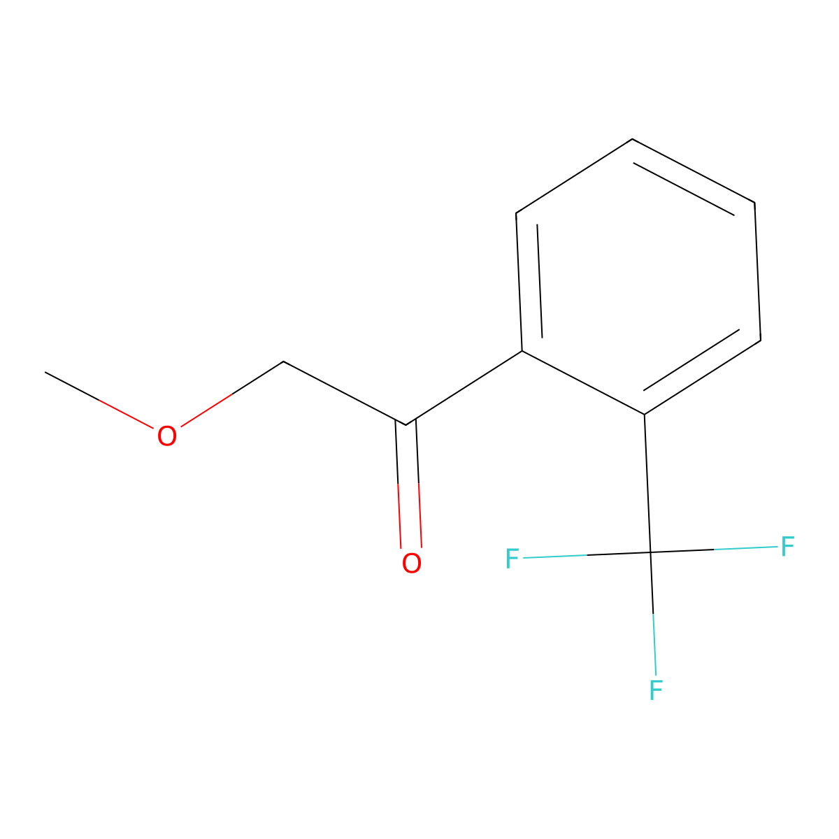 2-Methoxy-1-(2-(trifluoromethyl)phenyl)ethanone molecular structure, CAS 1342027-89-7