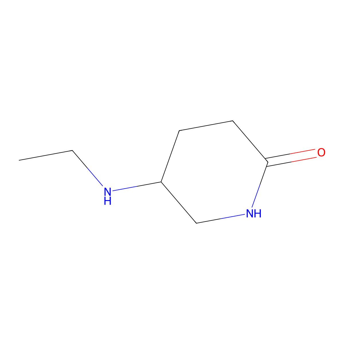 5-(Ethylamino)piperidin-2-one molecular structure, CAS 1342030-26-5