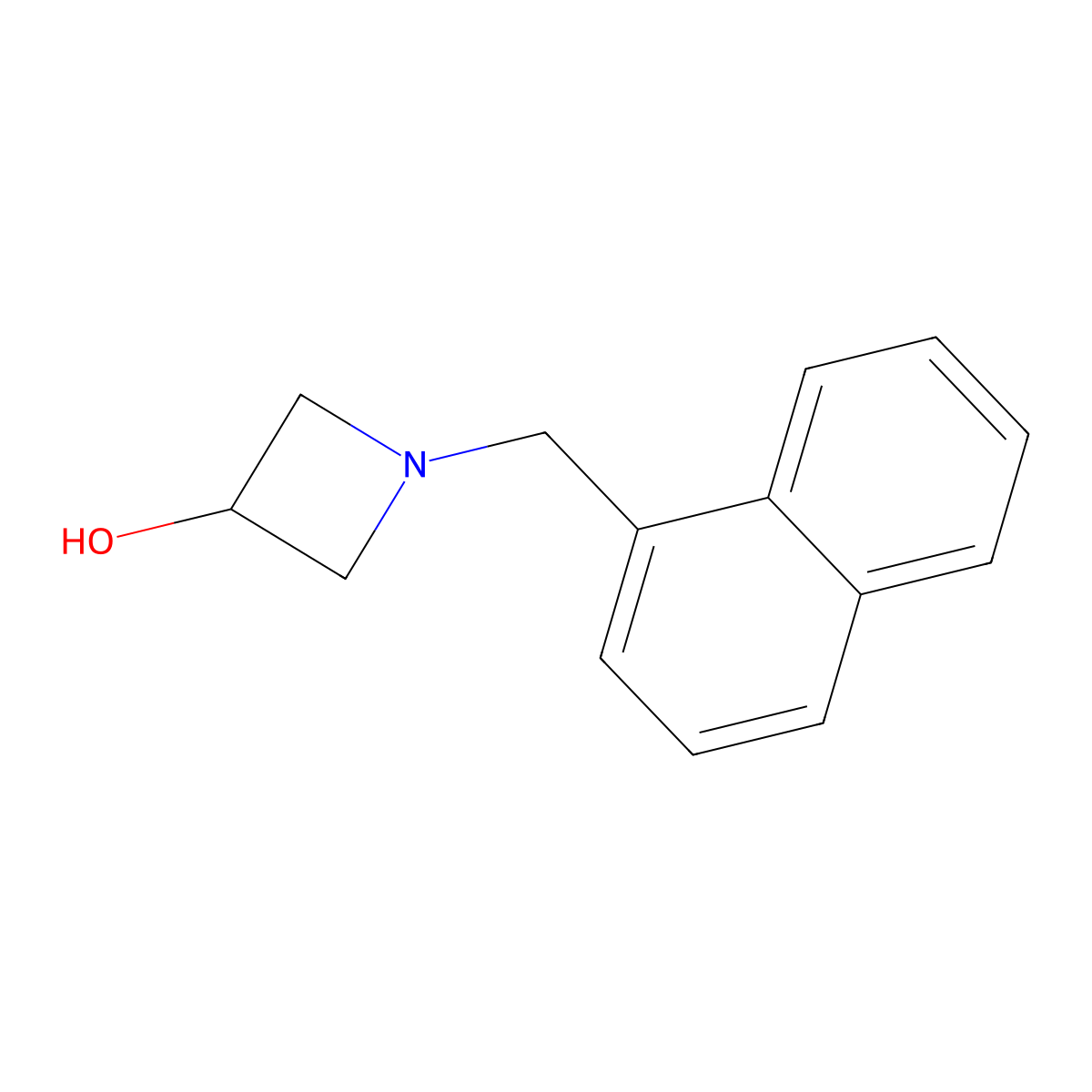 1-[(Naphthalen-1-yl)methyl]azetidin-3-ol molecular structure, CAS 1342032-79-4