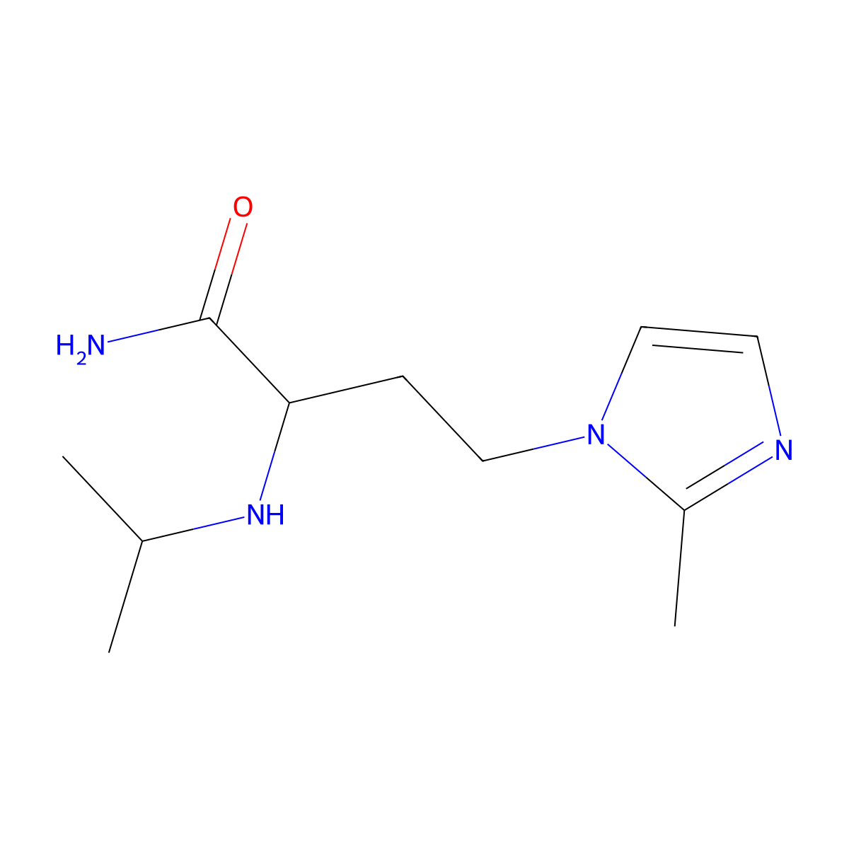 2-(Isopropylamino)-4-(2-methyl-1h-imidazol-1-yl)butanamide molecular structure, CAS 1342044-07-8