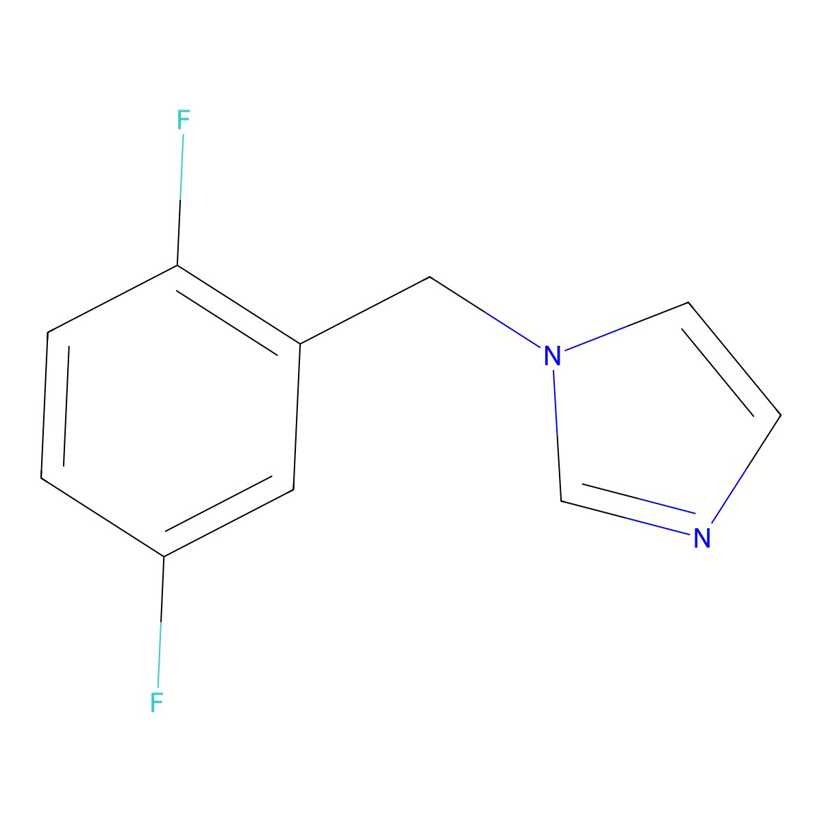 1-(2,5-Difluorobenzyl)imidazole molecular structure, CAS 1342052-35-0