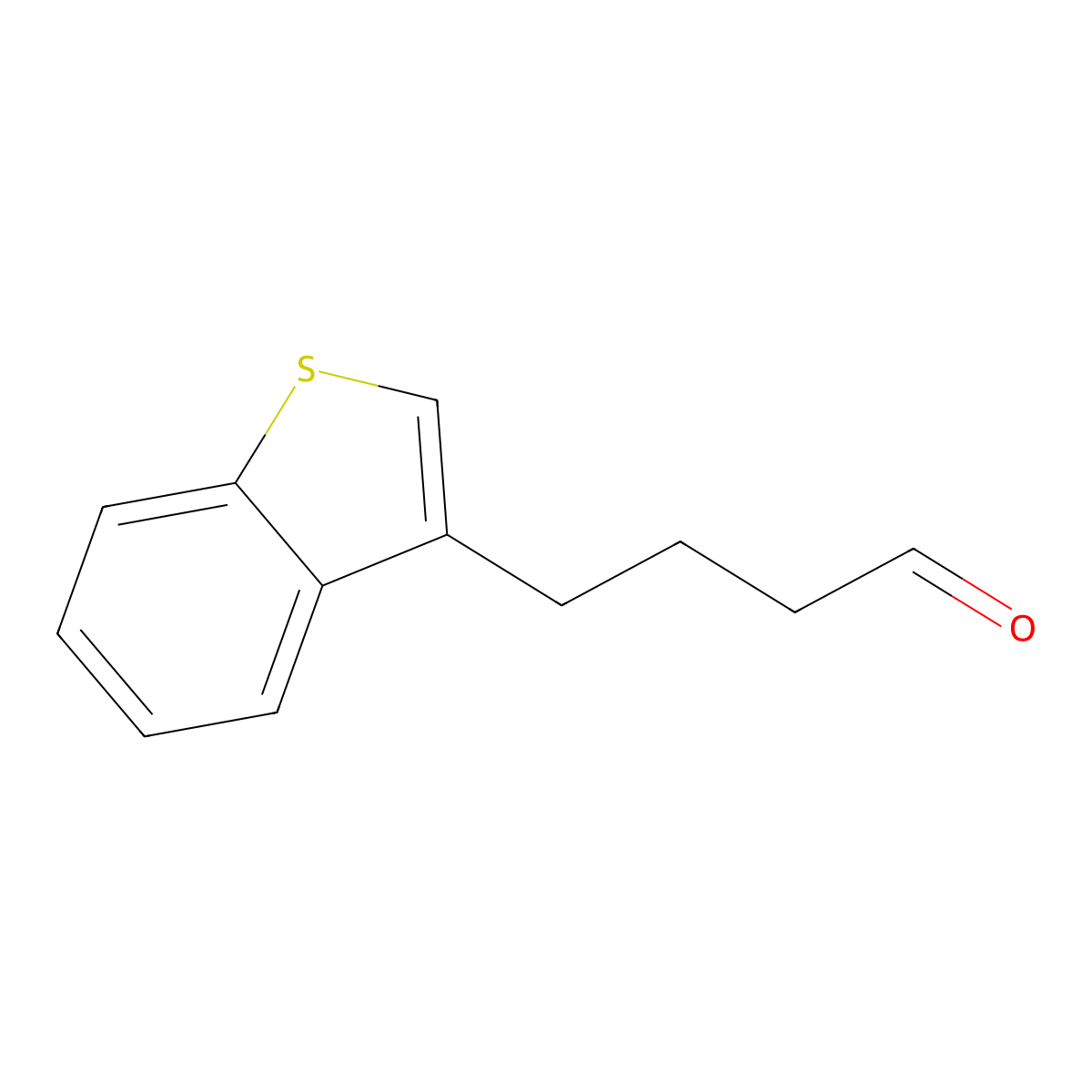 4-(Benzo[b]thiophen-3-yl)butanal molecular structure, CAS 1342056-69-2