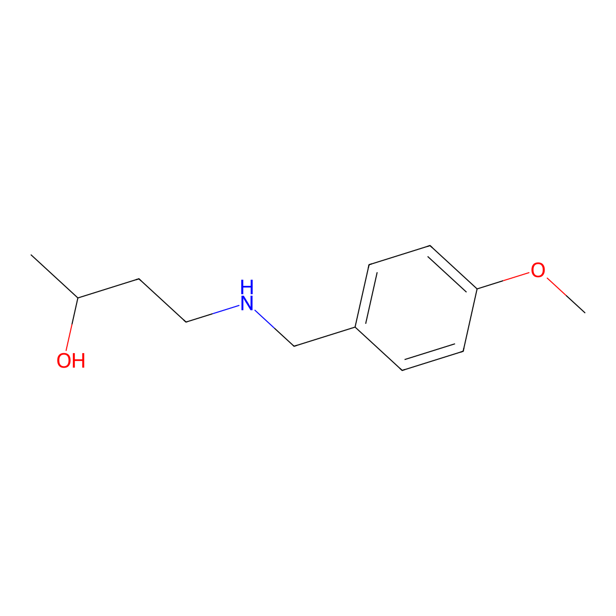 4-{[(4-Methoxyphenyl)methyl]amino}butan-2-ol molecular structure, CAS 1342063-20-0