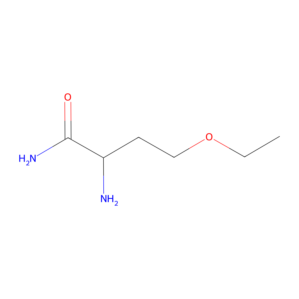 2-Amino-4-ethoxybutanamide molecular structure, CAS 1342066-99-2