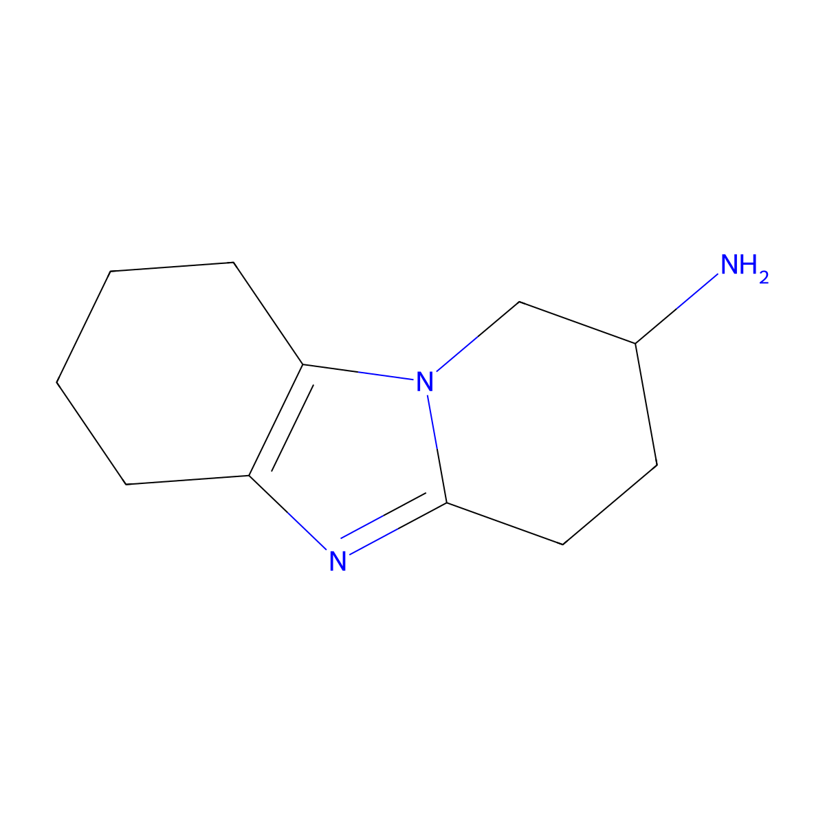 1,8-Diazatricyclo[7.4.0.0,2,7]trideca-2(7),8-dien-12-amine molecular structure, CAS 1342072-98-3