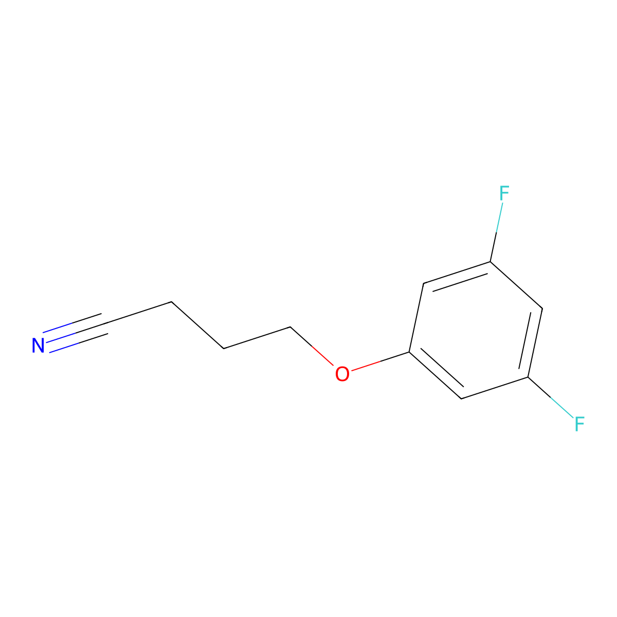 4-(3,5-Difluorophenoxy)butanenitrile molecular structure, CAS 1342077-88-6