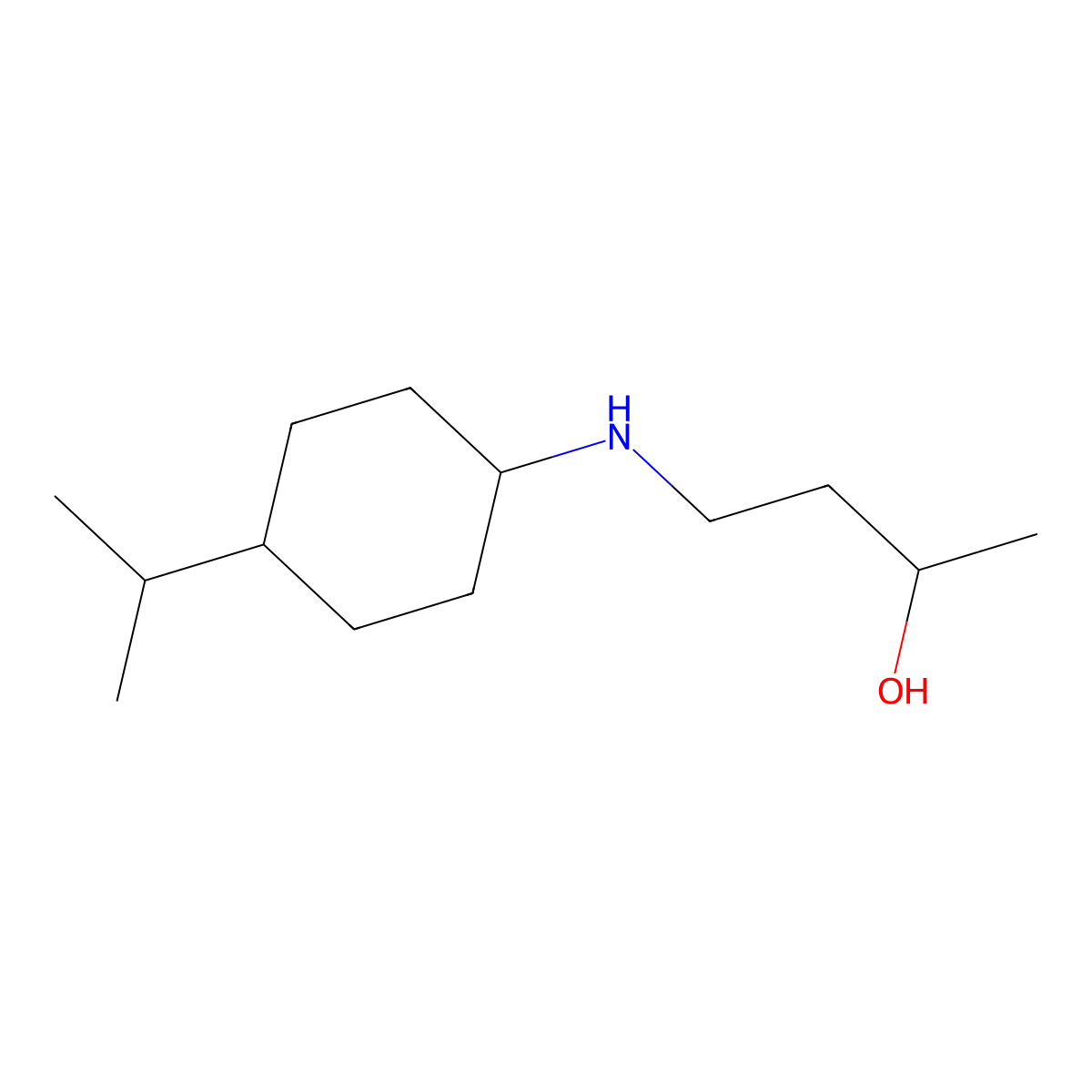 4-{[4-(Propan-2-yl)cyclohexyl]amino}butan-2-ol molecular structure, CAS 1342090-34-9