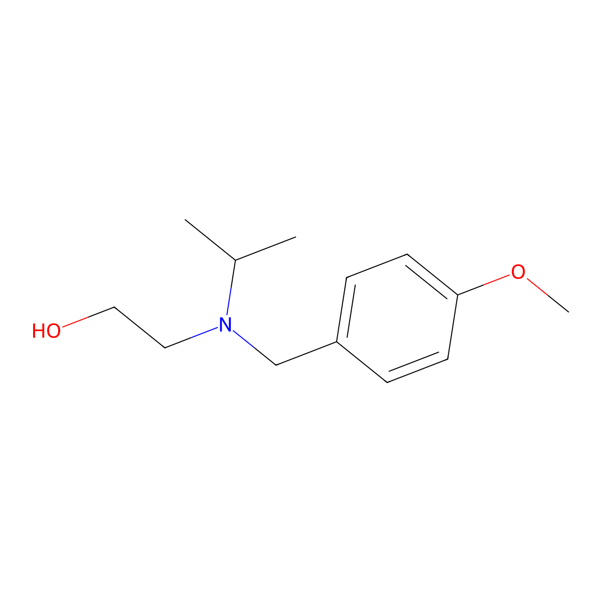 2-[Isopropyl-(4-methoxy-benzyl)-amino]-ethanol molecular structure, CAS 1342096-78-9