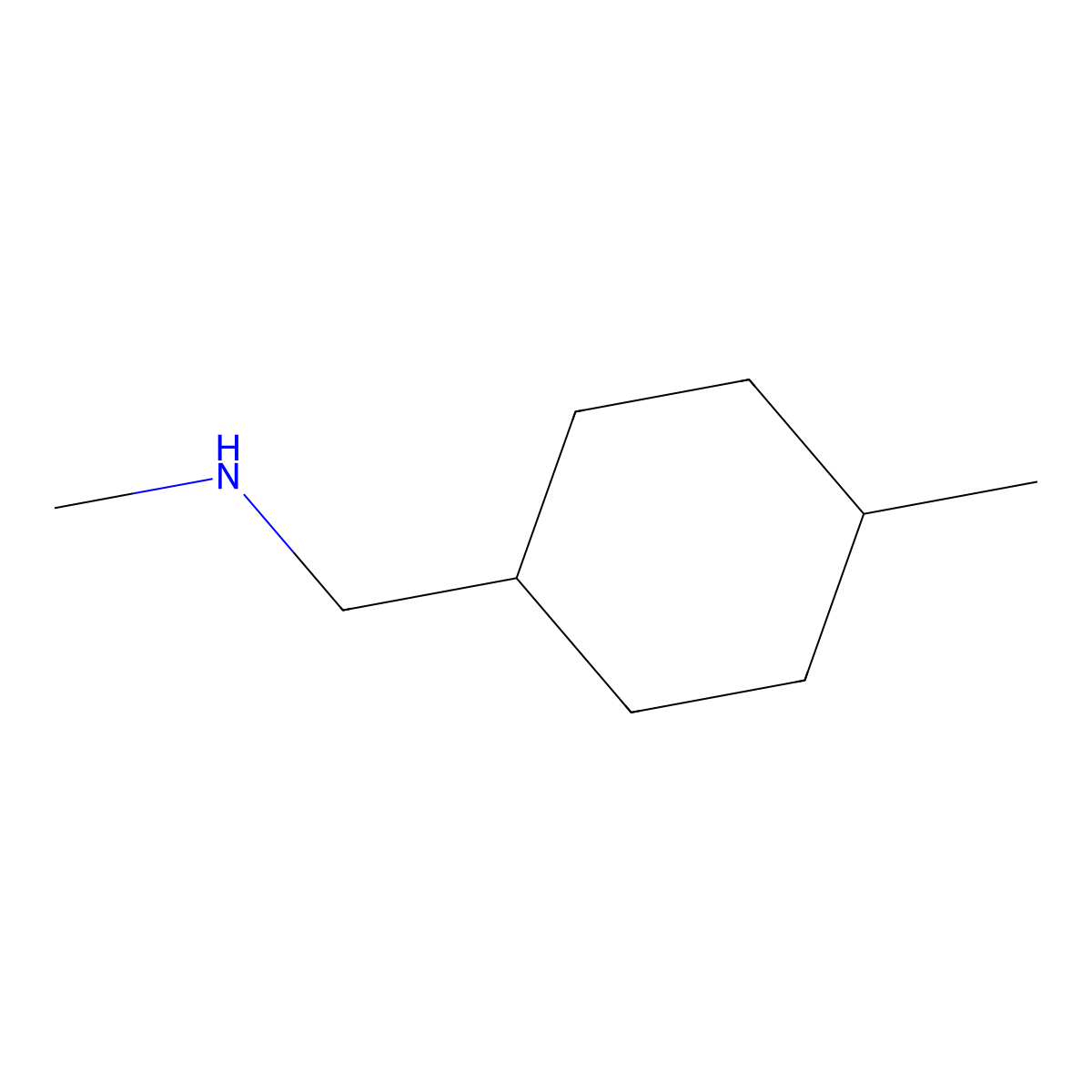 Methyl[(4-methylcyclohexyl)methyl]amine molecular structure, CAS 1342108-55-7