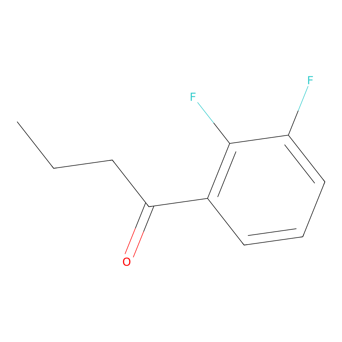1-(2,3-Difluorophenyl)butan-1-one molecular structure, CAS 1342113-71-6