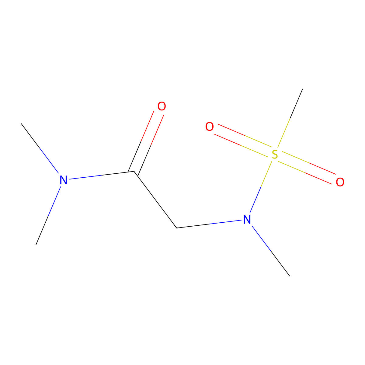 N,N-dimethyl-2-(N-methylmethanesulfonamido)acetamide molecular structure, CAS 1342114-54-8
