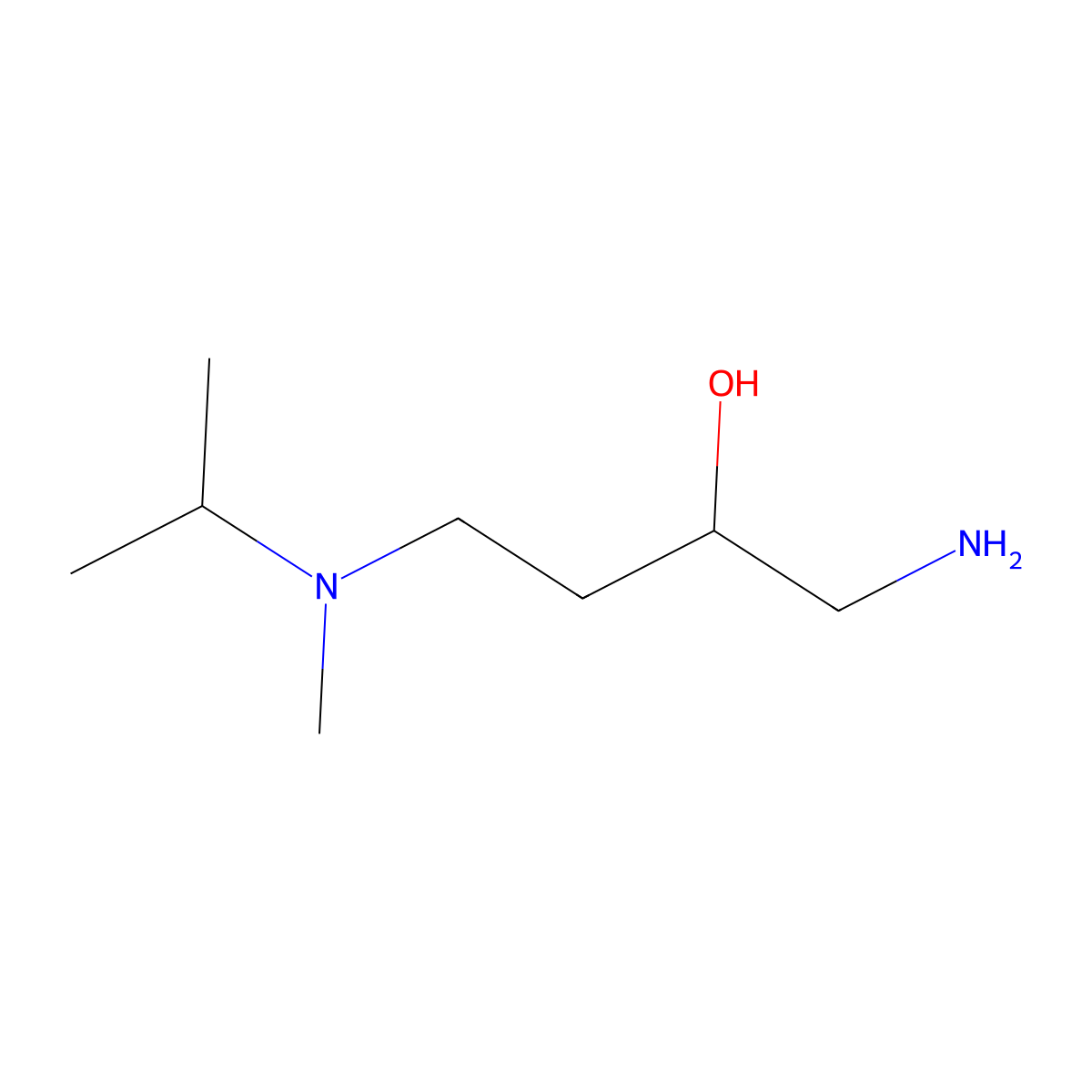 1-Amino-4-[methyl(propan-2-yl)amino]butan-2-ol molecular structure, CAS 1342115-92-7
