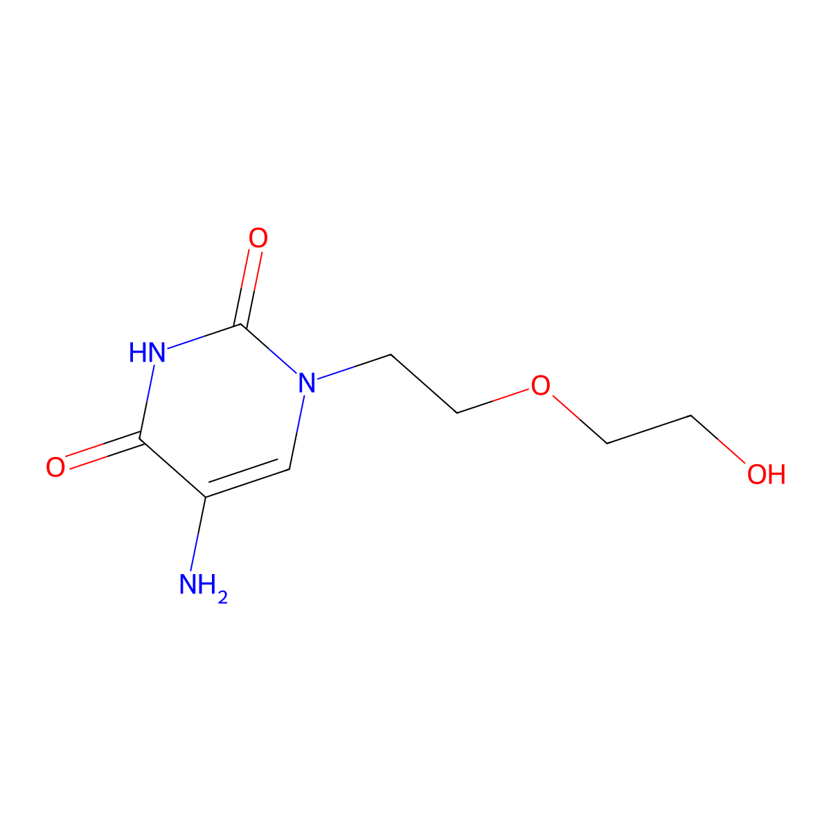5-Amino-1-(2-(2-hydroxyethoxy)ethyl)pyrimidine-2,4(1h,3h)-dione molecular structure, CAS 1342120-70-0