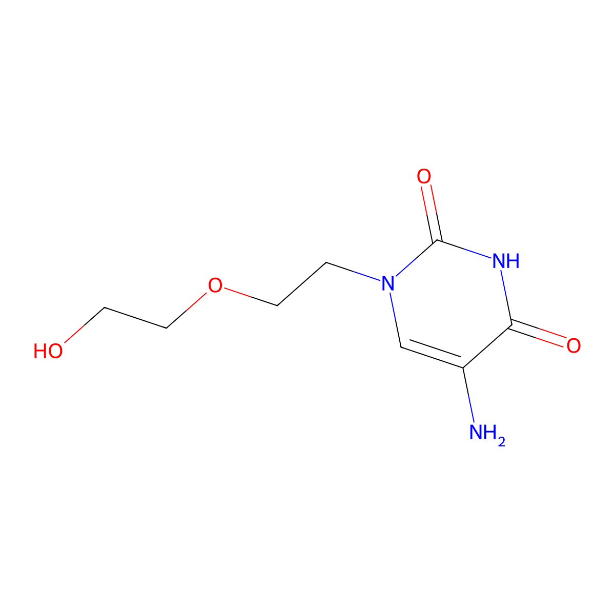 5-Amino-1-(2-(2-hydroxyethoxy)ethyl)pyrimidine-2,4(1h,3h)-dione molecular structure, CAS 1342120-70-0