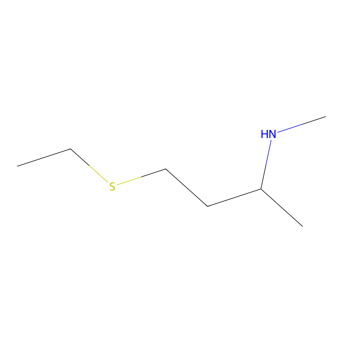 [4-(Ethylsulfanyl)butan-2-yl](methyl)amine molecular structure, CAS 1342125-37-4