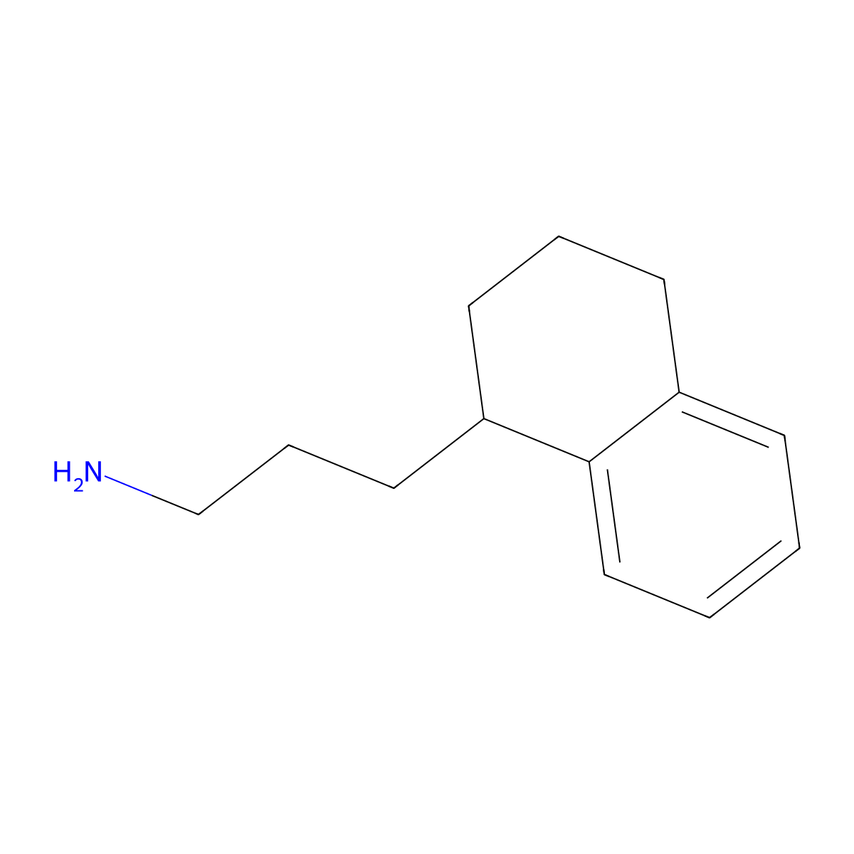 3-(1,2,3,4-Tetrahydronaphthalen-1-yl)propan-1-amine molecular structure, CAS 1342127-67-6